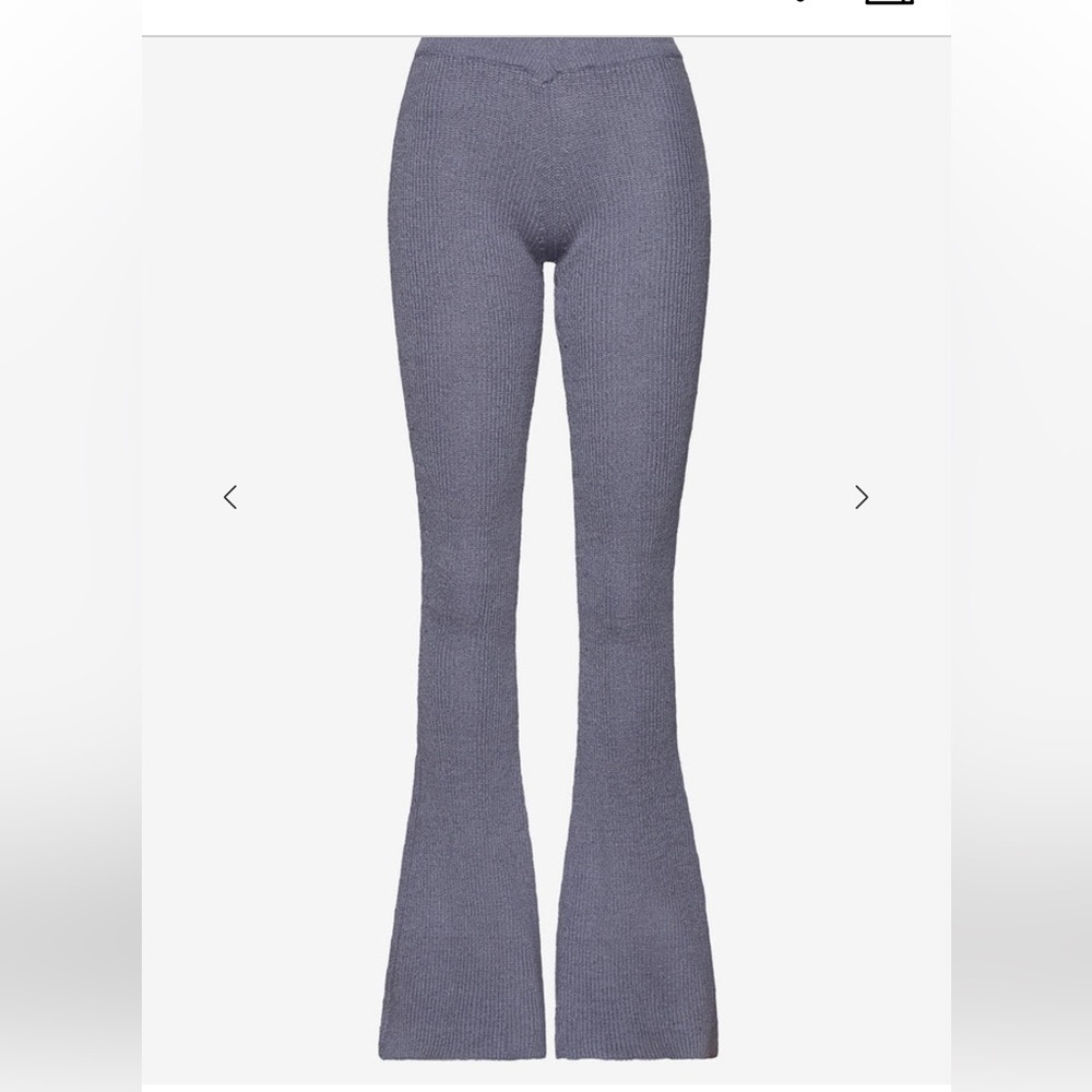SER.O.YA london pants knit flares Women's Flared bells Gray NWT XL